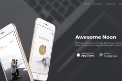 Noon UI Kit – Mobile App Html Landing Page Template