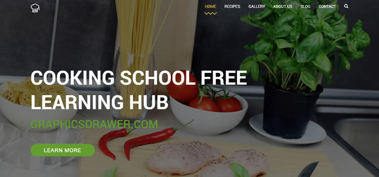 Cooking School – FREE HTML5 Page Template