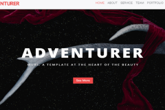 Adventurer – One Page Creative HTML5 Page Template