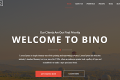 Bino – Free HTML5 Landing Page Template