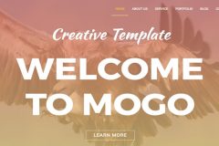 MoGo – Free One Page WordPress Portfolio Theme
