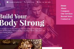 Fitness – Free HTML5 Bootstrap Page Template