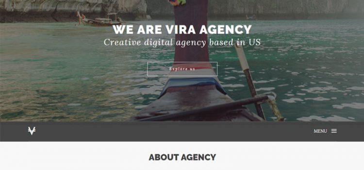 Vira – Free One Page Startup Agency Bootstrap Website Template