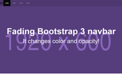 Bootstrap Transparent Navbar onScroll