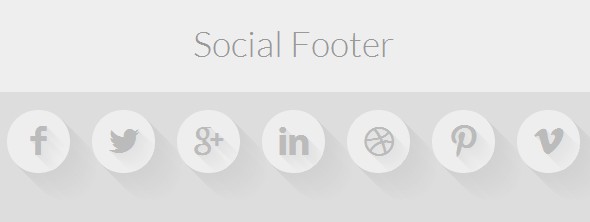 social media icon for footer