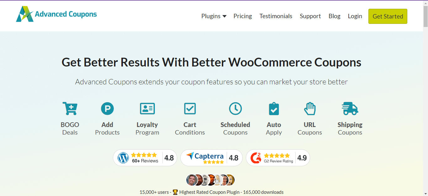 advanced coupons to generate coupon for woocommerce 