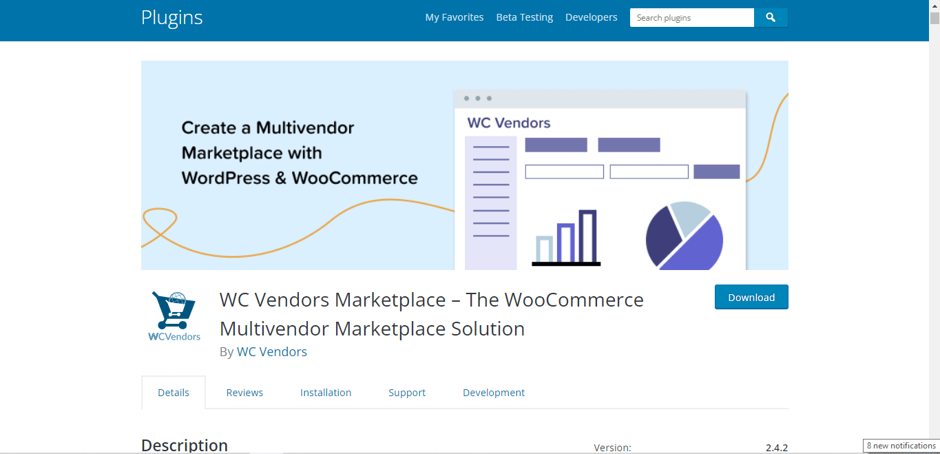 WC marketplace multi vendor plugin