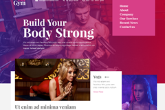Fitness – Free HTML5 Bootstrap Page Template