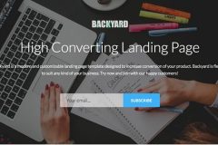 Backyard – High Converting Free Bootstrap 4 Landing Page Template