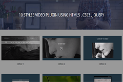10 Styles Bootstrap Video Players