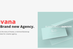 Avana Bootstrap portfolio template for agencies