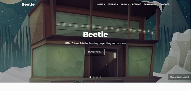 Beetle – HTML5 Bootstrap Template