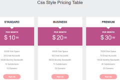 Bootstrap Responsive Simple Pricing Table