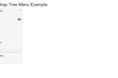 Bootstrap Tree Menu Example