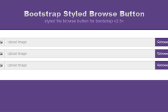 Bootstrapped Styled File Browse Button