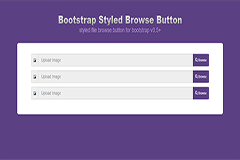 Bootstrapped Styled File Browse Button