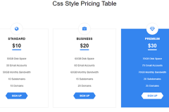 Hover Flip Pricing Table