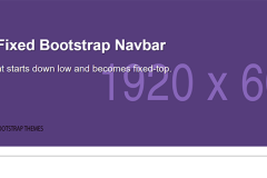 Fancy Fixed Bootstrap Navbar