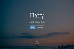 Flatfy – Flat minimal HTML Bootstrap Template
