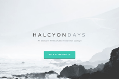 Halcyon days – Free HTML5 website Bootstrap template