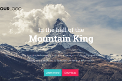 Mountain King HTML Bootstrap template