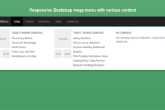 Responsive Bootstrap mega menu