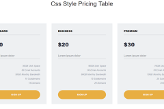 Responsive Simple Pricing Table