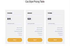 Responsive Simple Pricing Table
