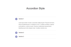 Responsive Bootstrap Accordion Style