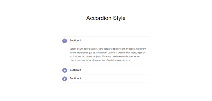 Responsive Bootstrap Accordion Style