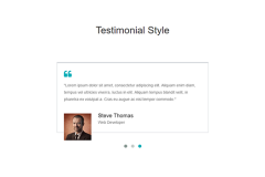 Bootstrap Testimonial Slider