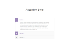 Bootstrap Simple Accordion Style