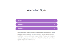 Bootstrap Accordion Style