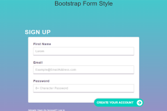 Responsive Bootstrap Form Style