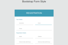 Simple Bootstrap Form Style