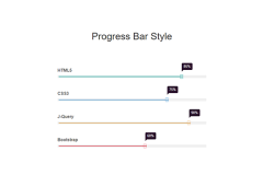 Simple Bootstrap Progress Bar Style