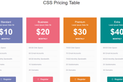 Simple Bootstrap Pricing Table with Responsive Buttons