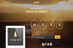 Sunrise – Bootstrap Responsive HTML5 Coming Soon Template