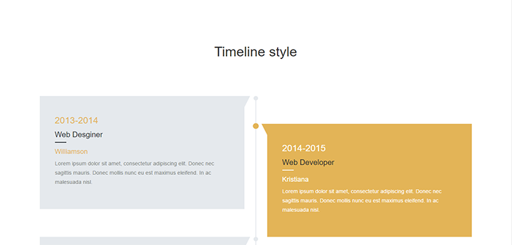 Bootstrap Responsive Timeline