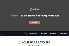 Tasnm eCommerce bootstrap template