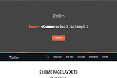 Tasnm eCommerce bootstrap template
