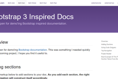 Bootstrap 3 inspired docs