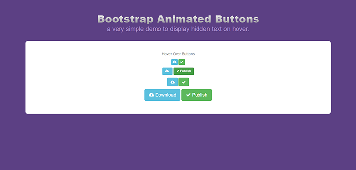 Bootstrap Animated Buttons
