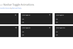 Bootstrap Navbar Toggle Animations