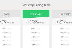 Bootstrap Pricing Table