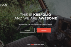 KreFolio – Startup Agency Bootstrap Landing Page Template