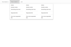 Multi Column Bootstrap Dropdown