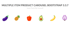 Multiple Item Product Carousel Bootstrap