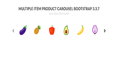Multiple Item Product Carousel Bootstrap