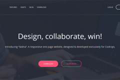 Sedna – One page Bootstrap website template